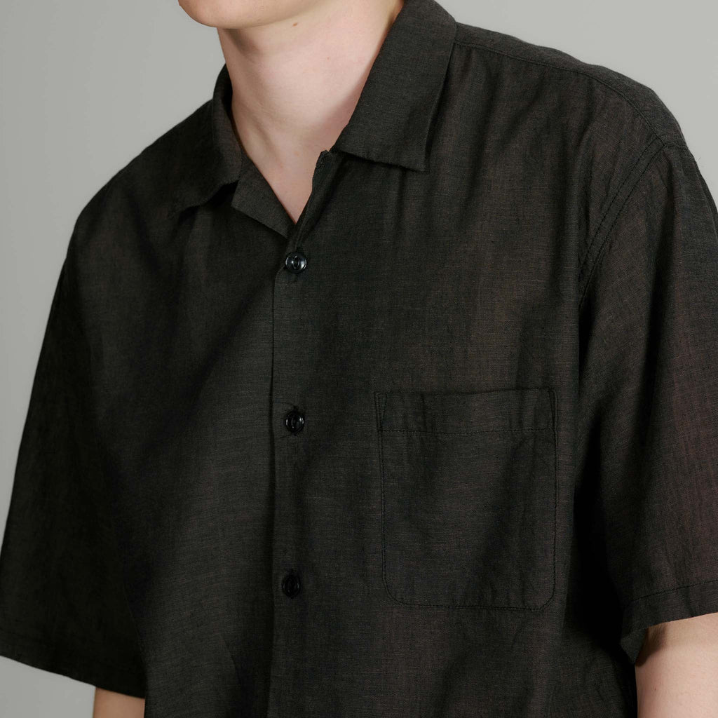 Vat Dye Chambray Open Shirt