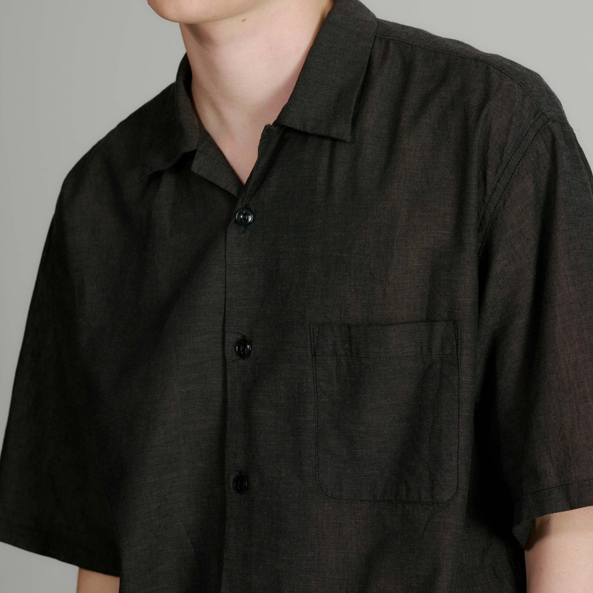 Vat Dye Chambray Open Shirt