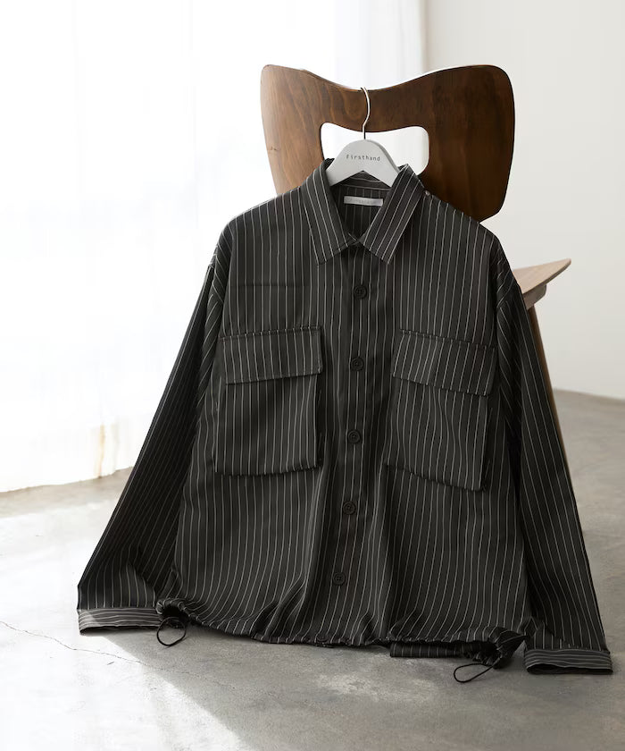 Spindle Stripe Shirt Jacket / Suitable for Setup