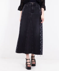 Snake Loop Remake Denim Skirt