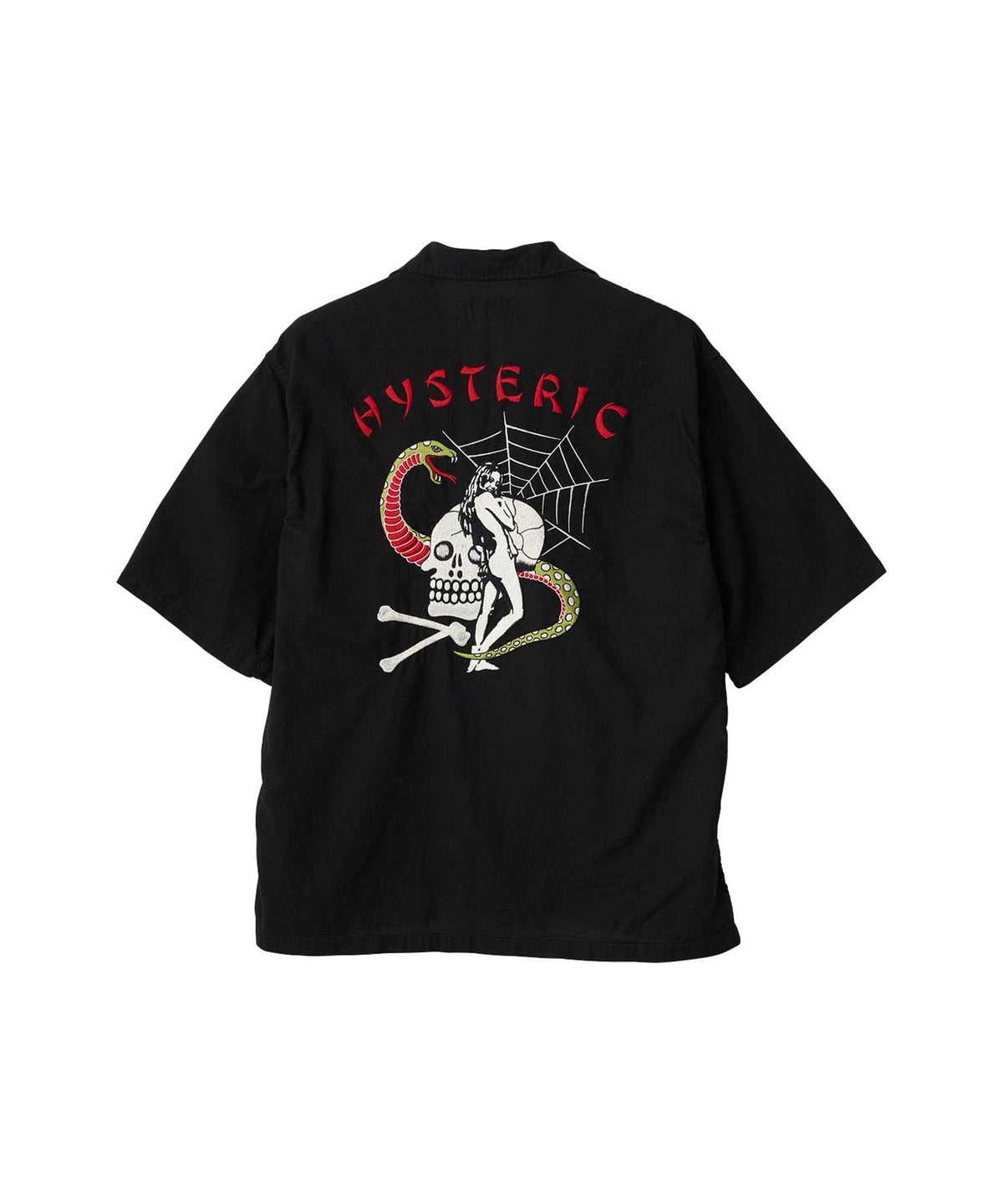 Snake & Skull Embroidery Utility Shirt