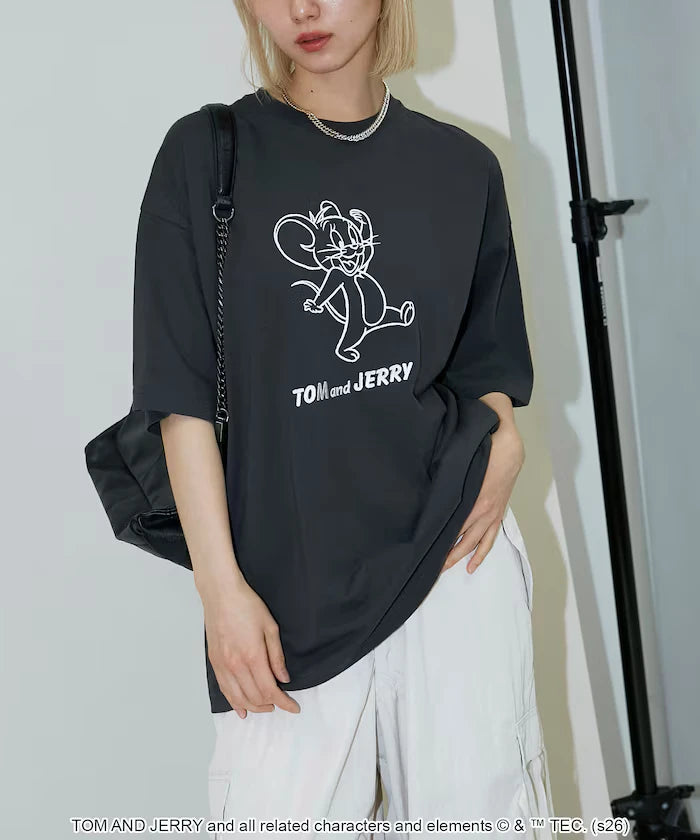 <Functional Material> TOM AND JERRY Graphic T-Shirt Limited Edition