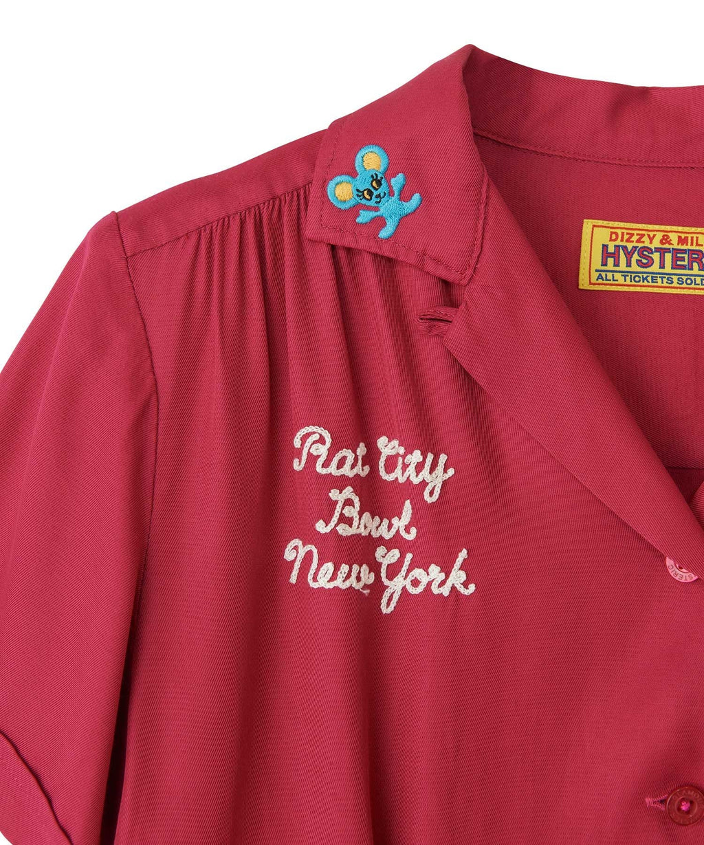 RAT CITY BOWL Embroidered Bowling Shirt