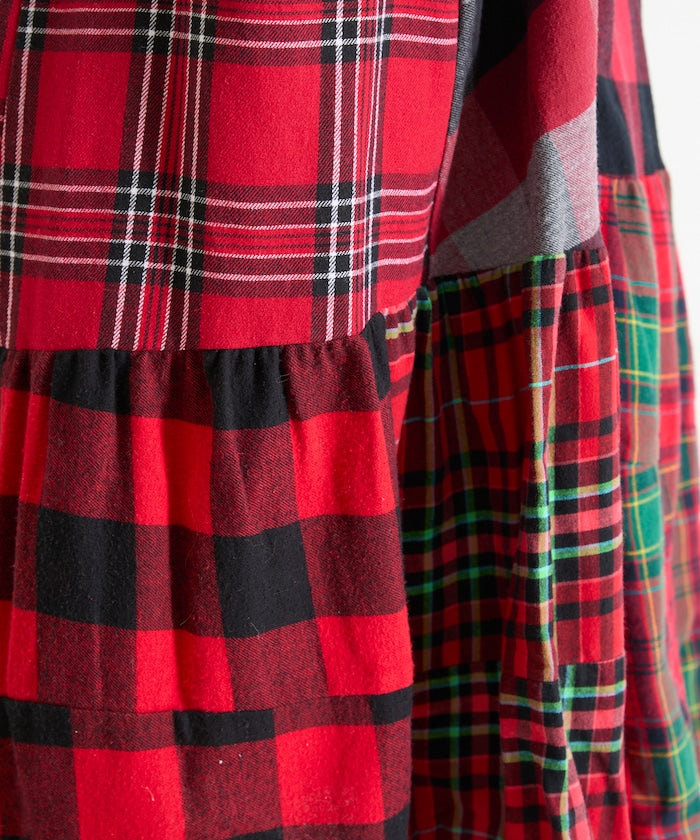 Vintage Remake Check Cami Dress