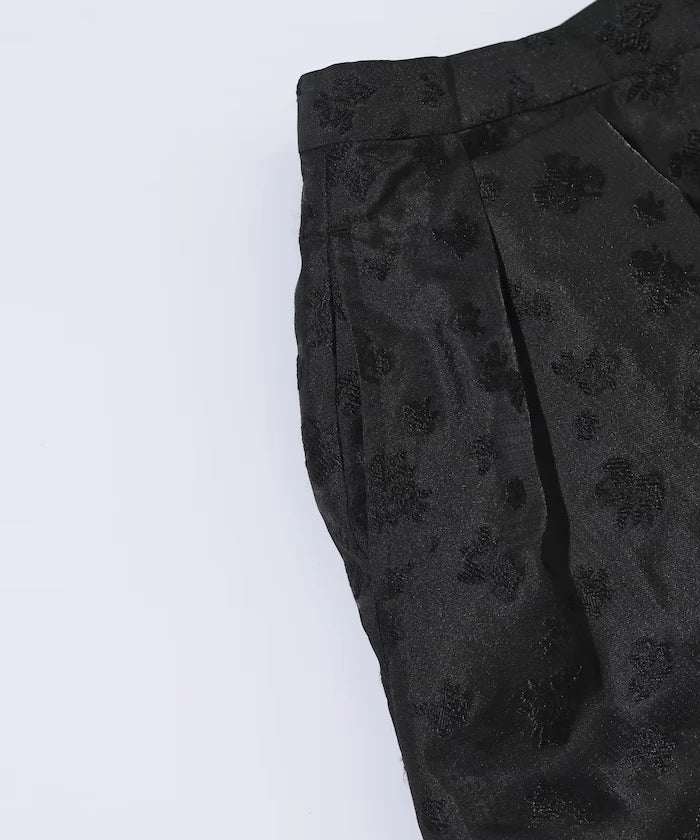 Flower Sheer Jacquard Cocoon Skirt