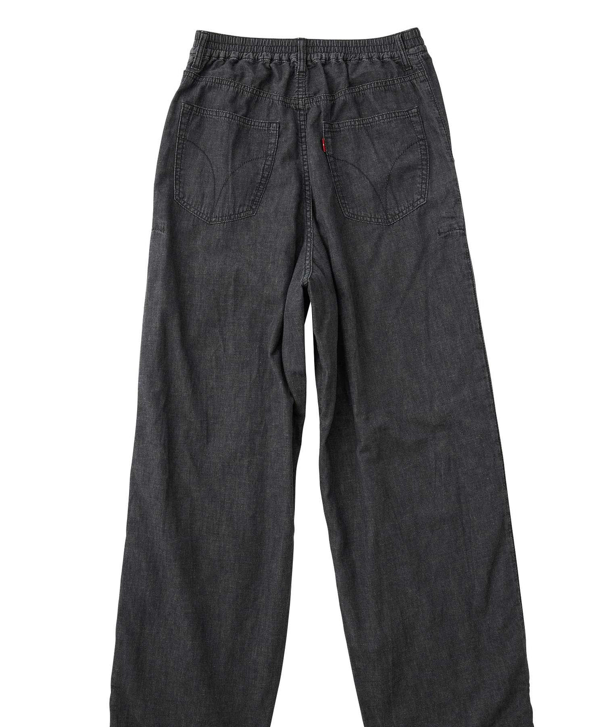 Cotton Linen Denim Tuck Pants