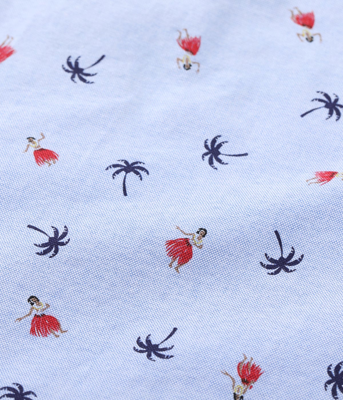 Cotton Oxford B.D. Shirt 'Hula Dancer'