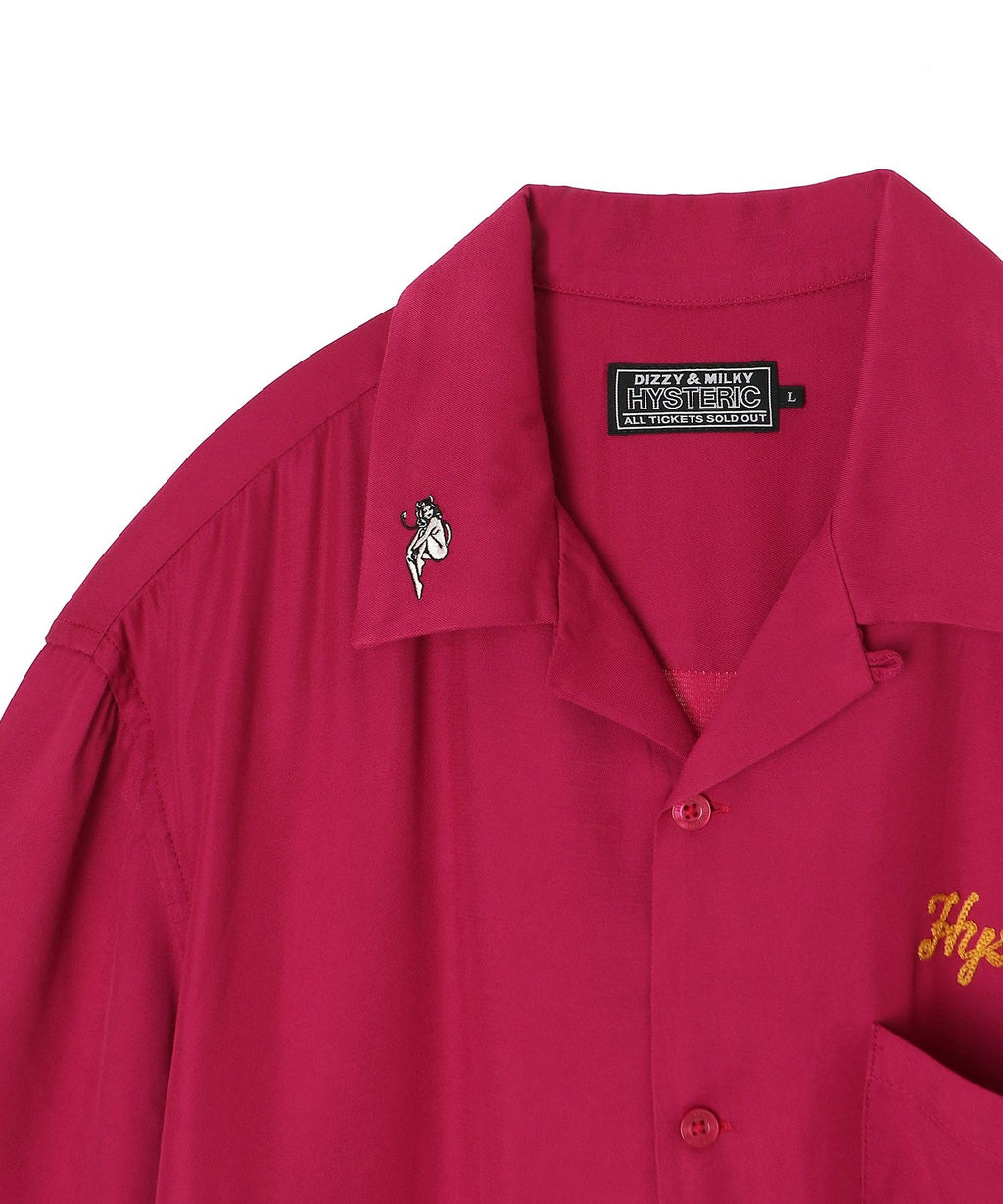 SUPER FUZZ GARAGE Embroidered Bowling Shirt