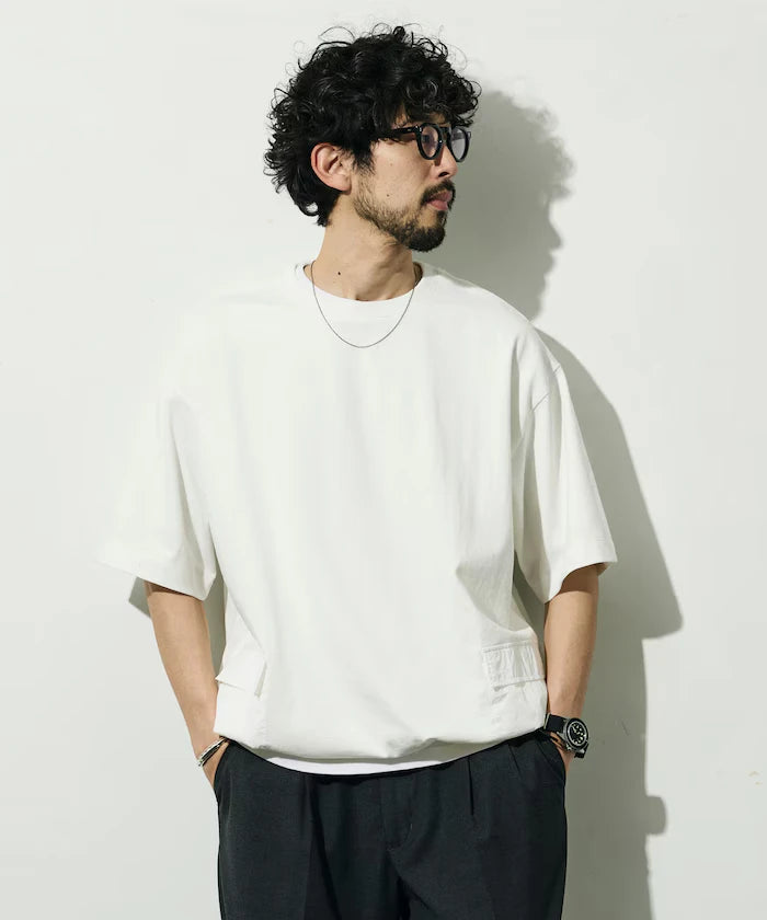 6 Ounce Side Pocket Spindle Short Sleeve T-Shirt / Big Silhouette