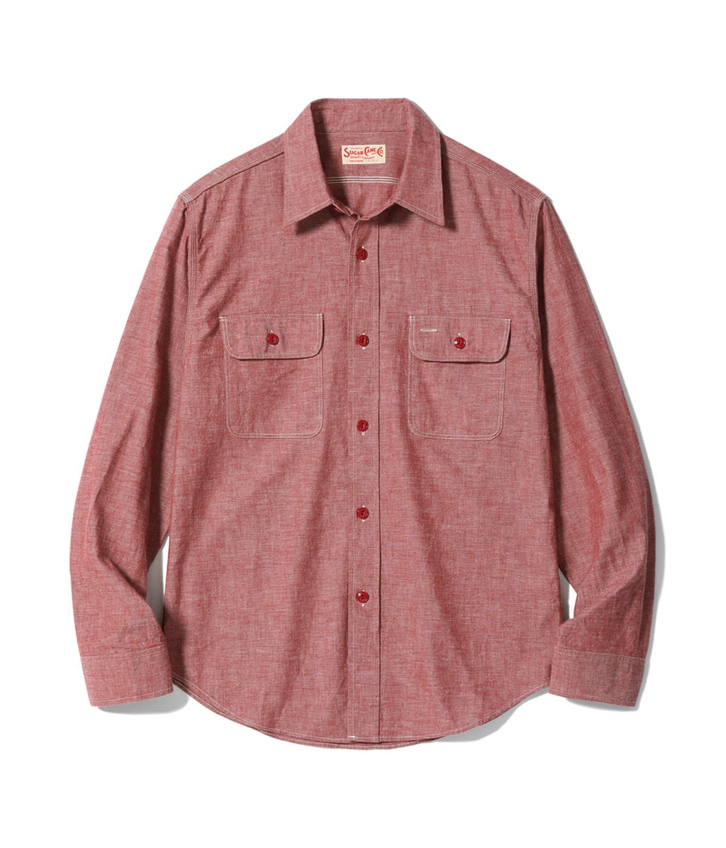 Red Chambray Work Shirt