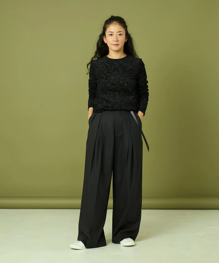 Mesh Velour Top