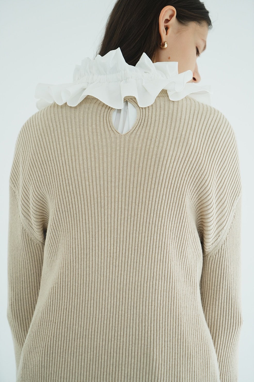 W FACE KNIT MINI ONEPIECE