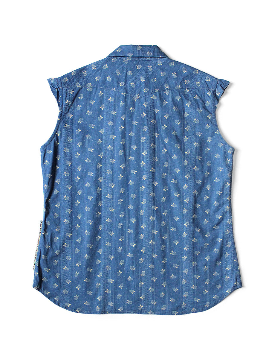 Dobby Stripe IDG Discharge pt Love-ly Western Shirt