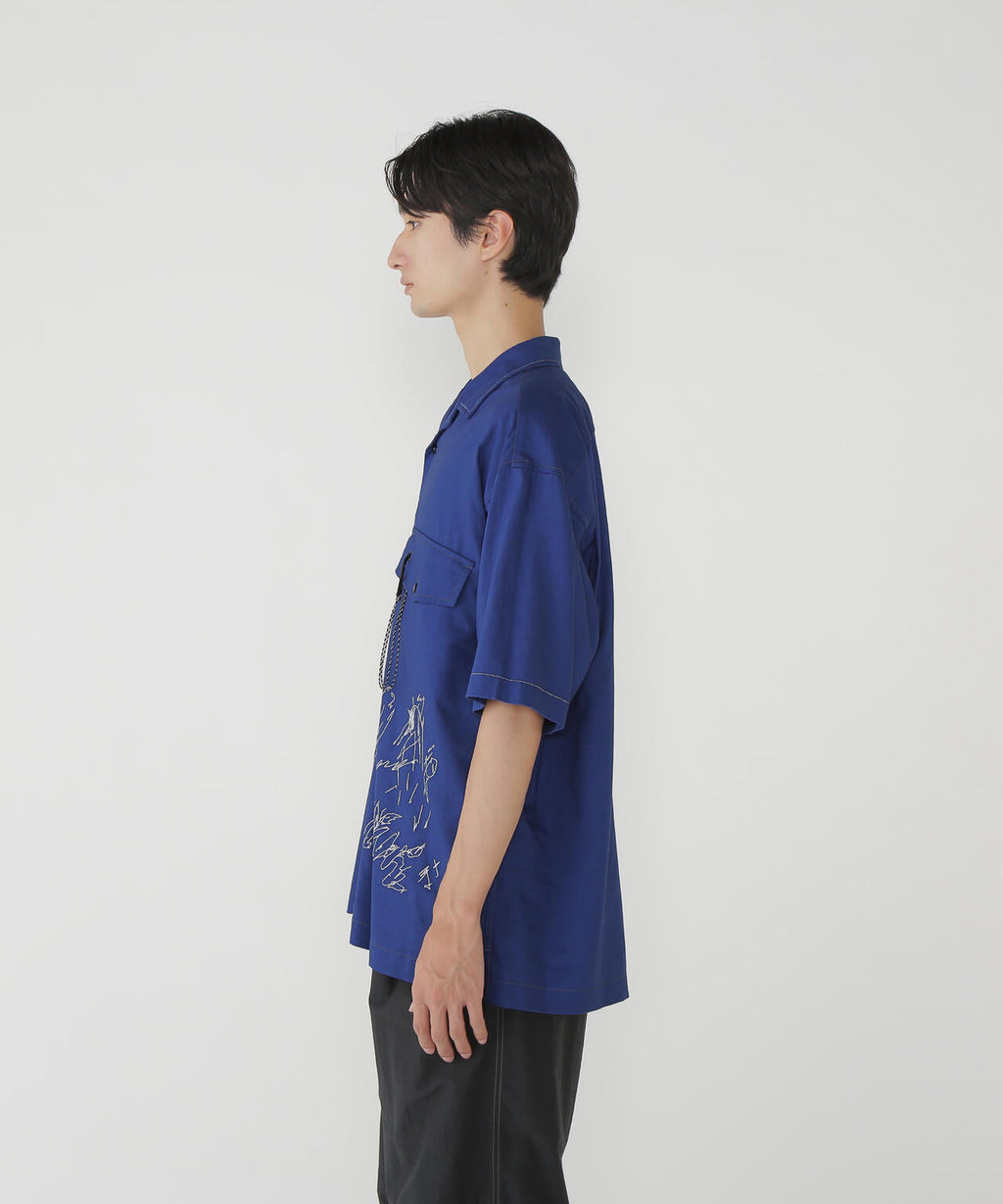 reflective embroidery shirt