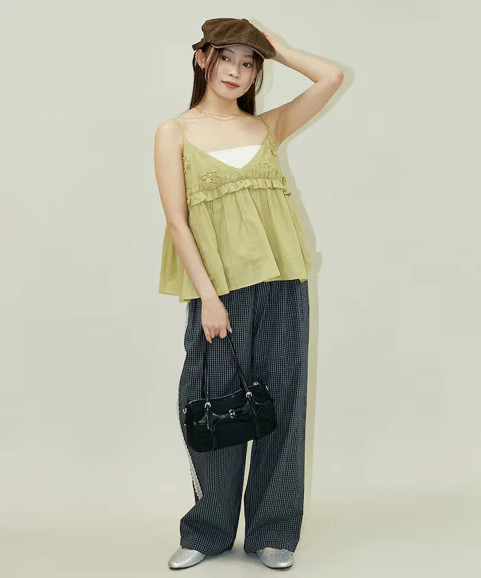 Floral Embroidery Detail Camisole Bustier Limited Edition