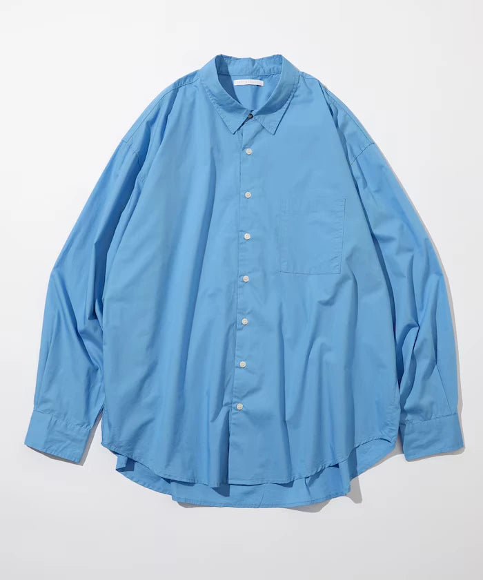<New Color Added> Relaxed Fit Broad Shirt / Regular Collar / Long Sleeve