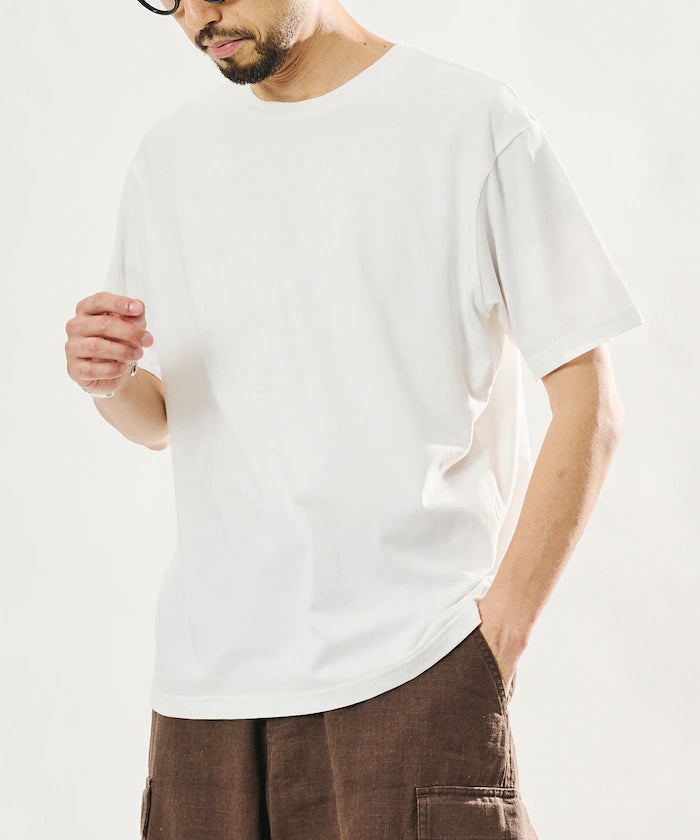 Sheer Knit Polo Shirt & Cotton T-Shirt Layered Set