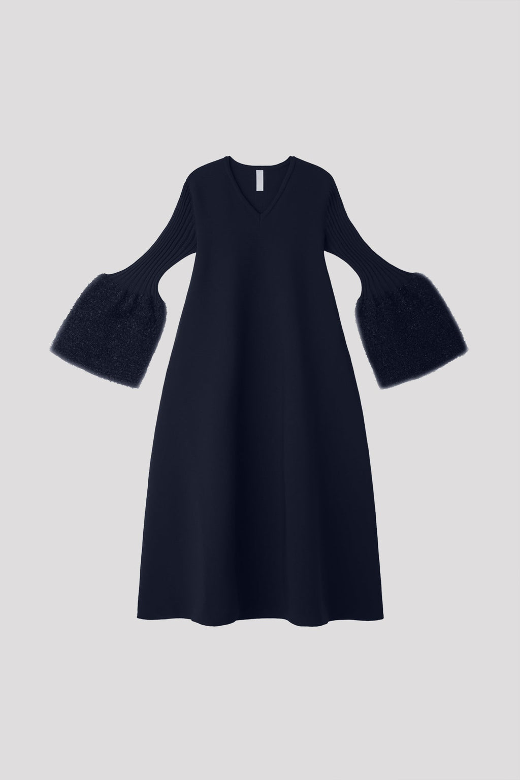 POTTERY REEF LUXE LONG BELL SLEEVE FLARE DRESS