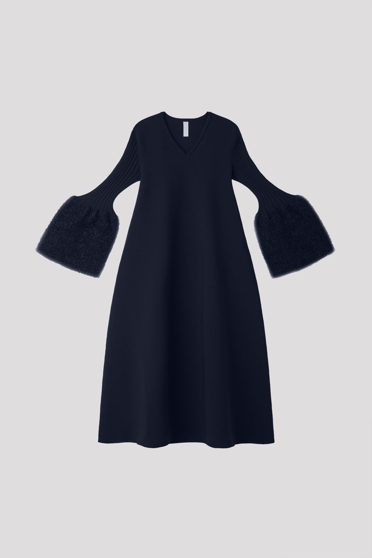 POTTERY REEF LUXE LONG BELL SLEEVE FLARE DRESS