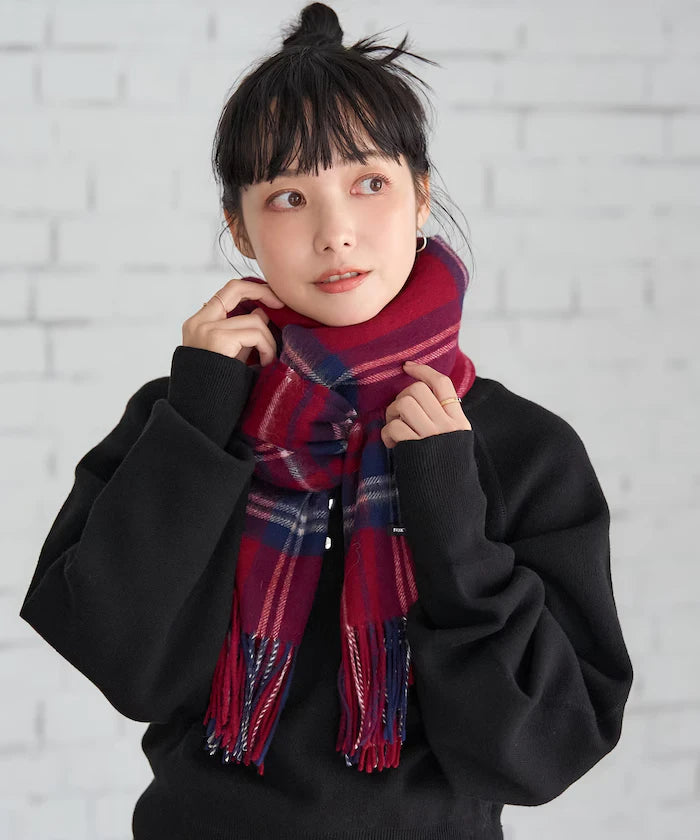 Wool Check Scarf