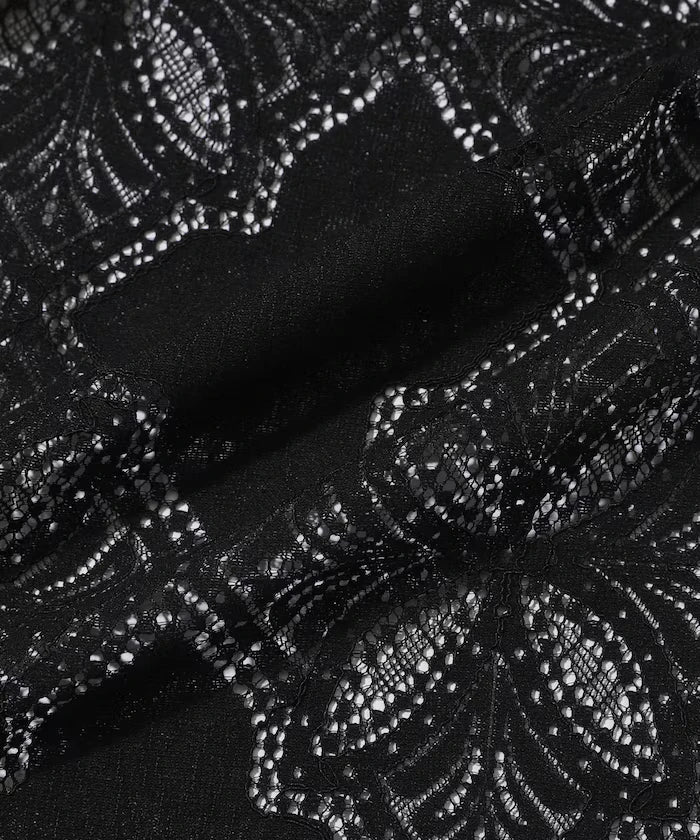 [February 12 12:00 Release] Panel Lace Shirt Jacket / Compatible with Setup