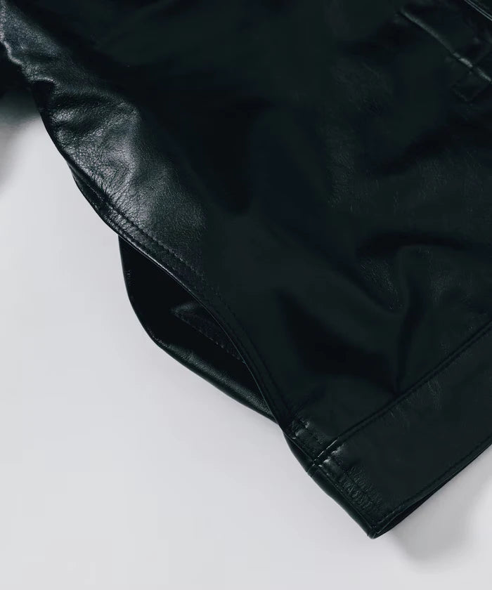 Leather Jacket TYPE-1 / Water-Repellent Leather / Cowhide