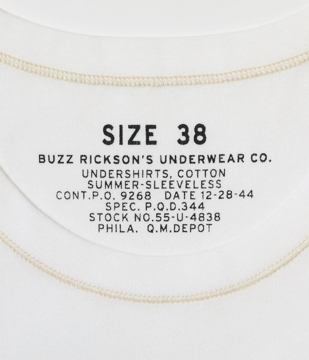 UNDERSHIRTS, COTTON SUMMER-SLEEVELESS