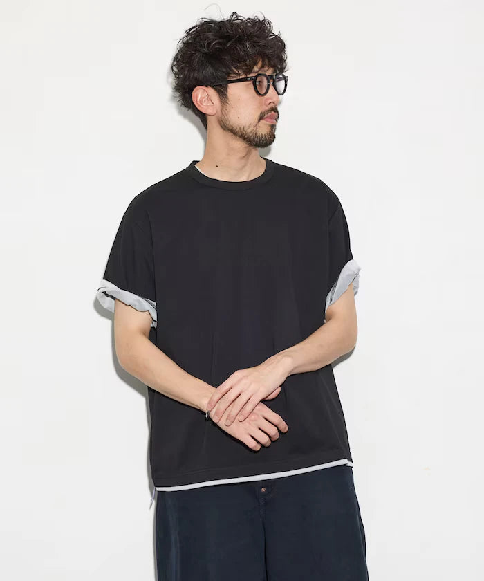 Relaxed Fit Reversible Cardboard Short Sleeve T-Shirt / Color Design