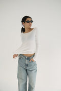 DEEP NECK LADY TOPS