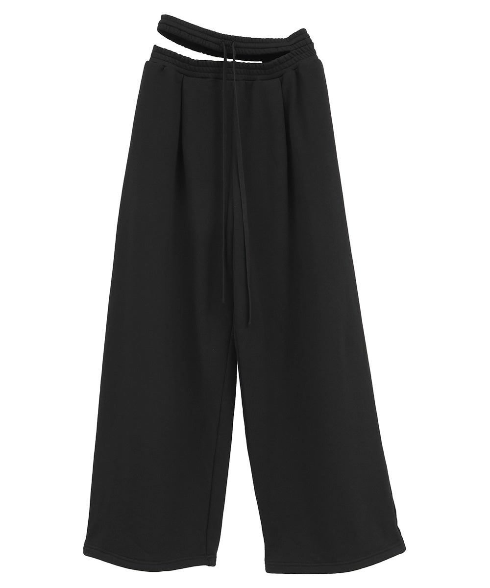 SLASH WAIST SWEAT PANTS