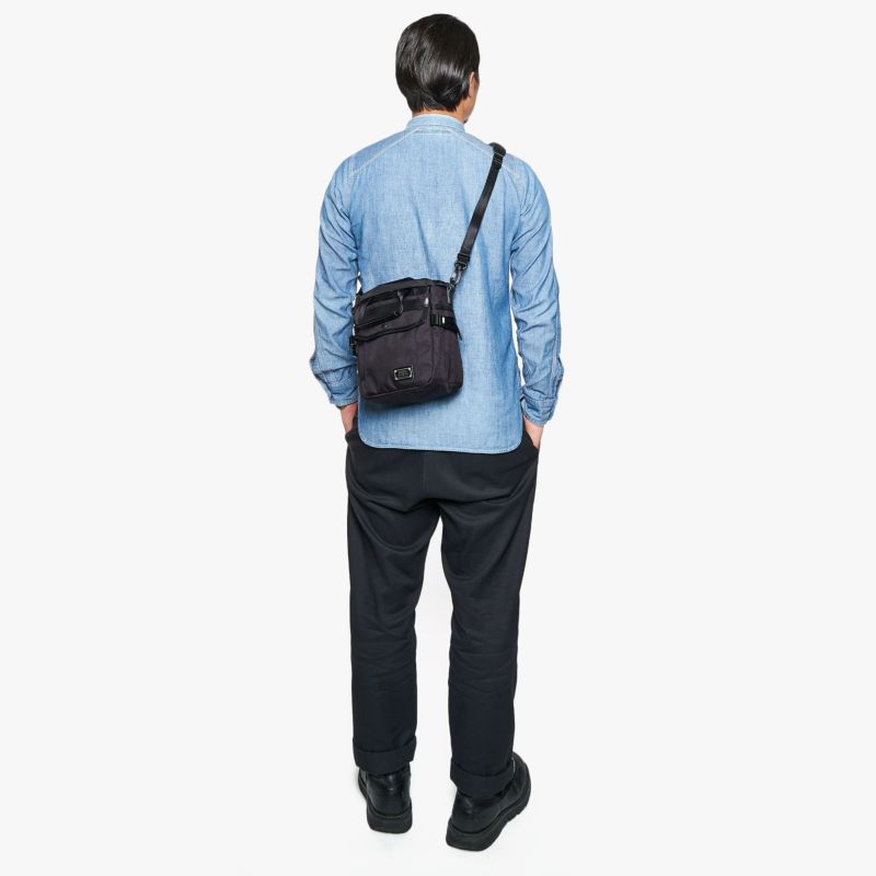 EXCLUSIVE BALLISTIC NYLON DRAWSTRING BAG/BLACK