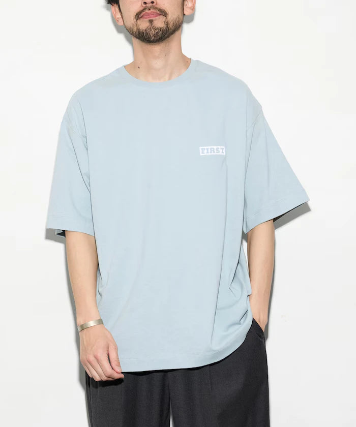 6oz Front Logo Embroidery Crew Neck T-Shirt / Back Print T-Shirt PRINT LEFT CHEST EMBROIDERY BOX FIRST