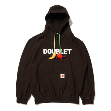 MUD-DYED HOODIE WITH SHFU