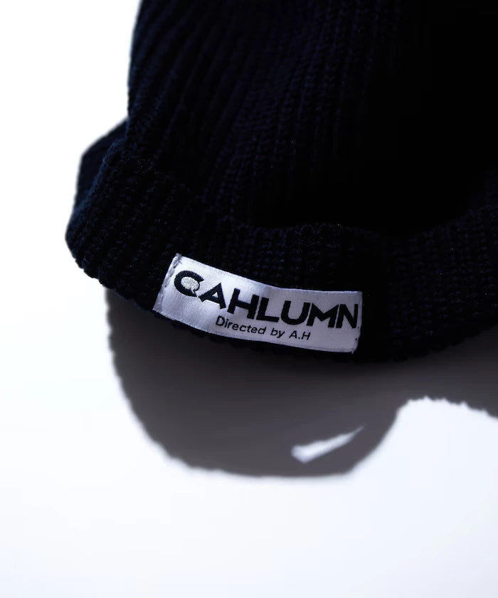 Cotton Linen Roll Knit Cap