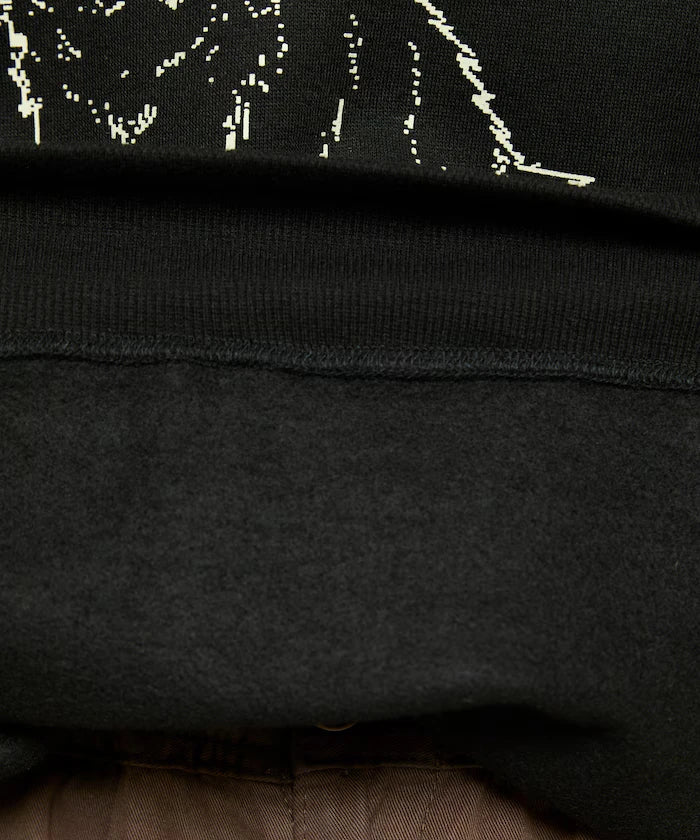 METAQUEEN Flocky Cat Brushed Back Sweat Limited Edition