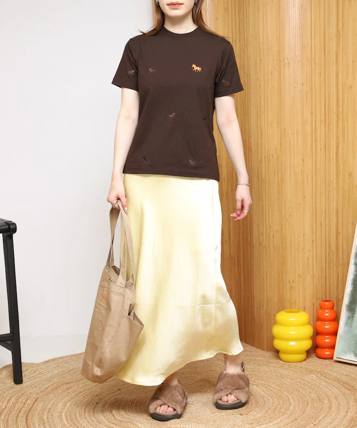Organic Cotton Allover Embroidery T-Shirt
