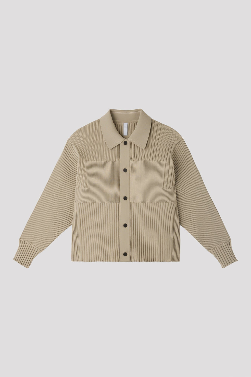 FLUTED SHIRT COLLAR BLOUSON