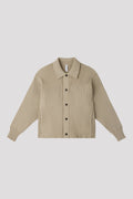 FLUTED SHIRT COLLAR BLOUSON