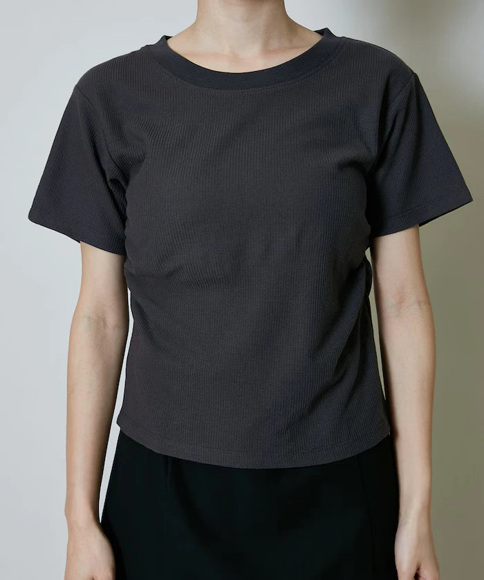 Light Waffle Waist Shirring T-Shirt Limited Edition