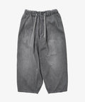 circular pants black denim bleached