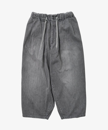 circular pants black denim bleached