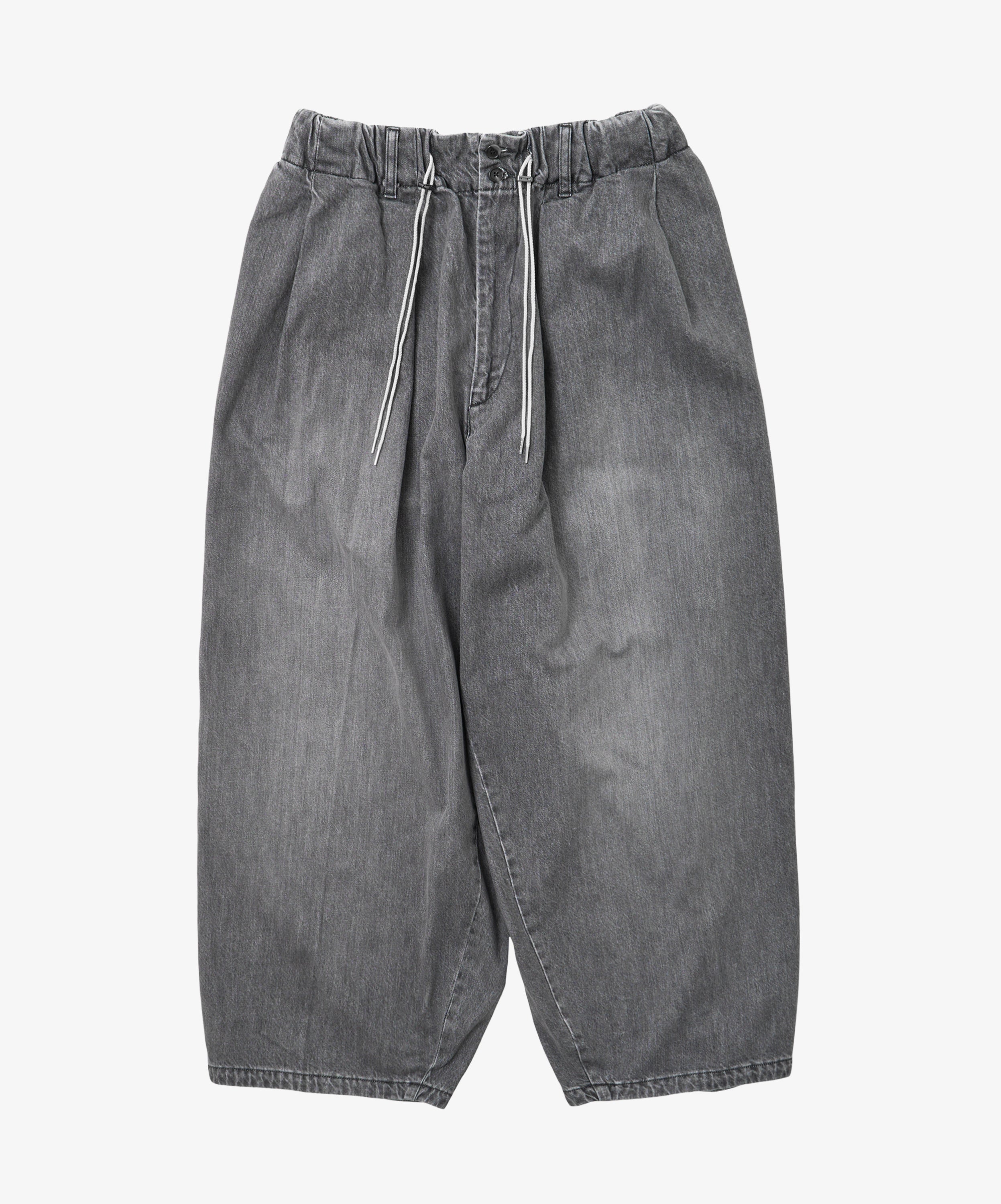 circular pants black denim bleached