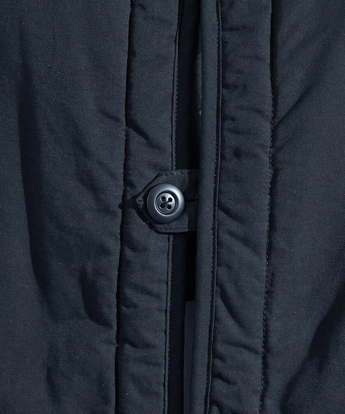 Cotton Nylon Twill Reversible Boa Vest