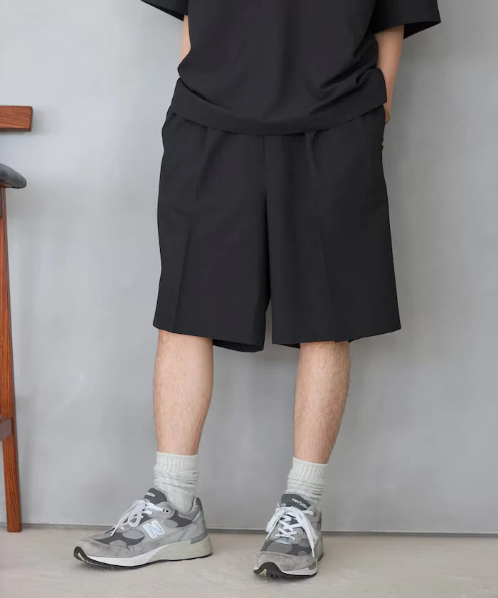 Functional Fabric Pullover Short Sleeve Shirt Set 3-piece Set / Washable / UV Cut / Quick Dry / Cool Touch