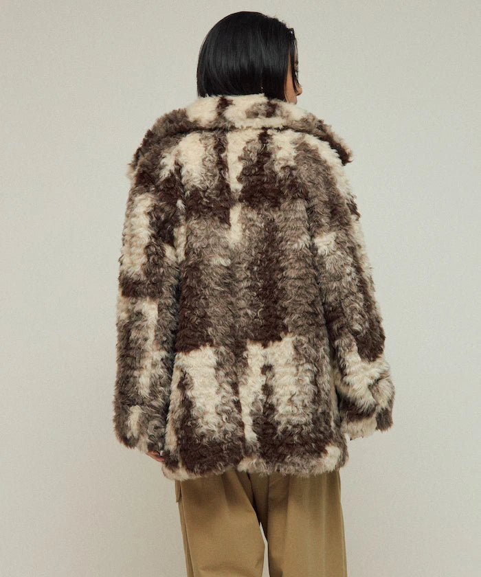 Fake Fur Mid-Length Coat / Fur Coat