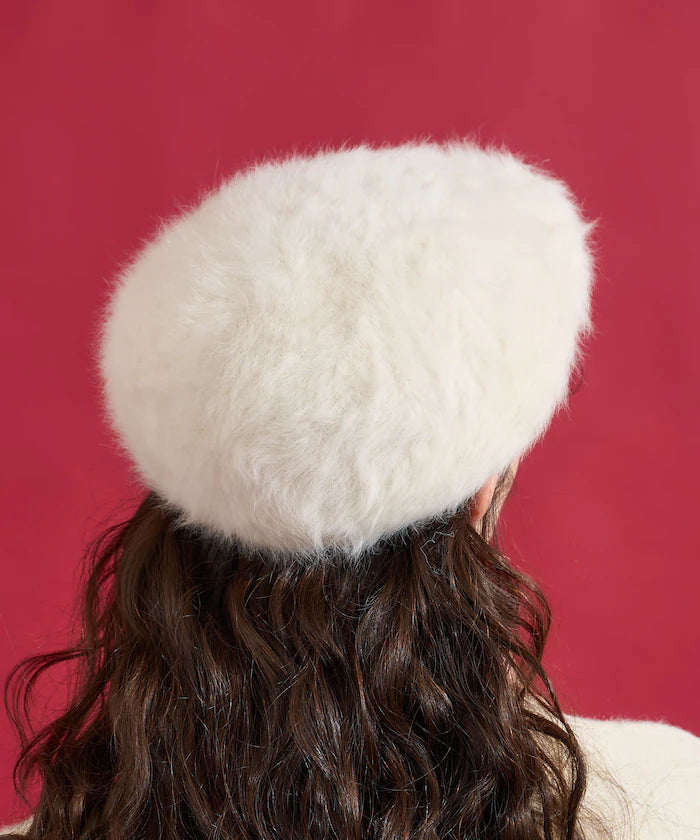 Fake Fur Newsboy Cap