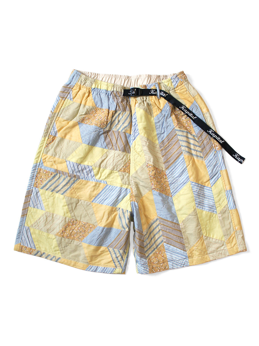 YABANE Quilt Patchwork Easy Short Pants