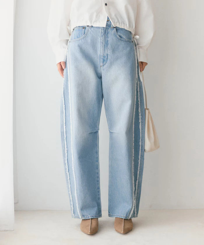 Side Fringe Curve Denim