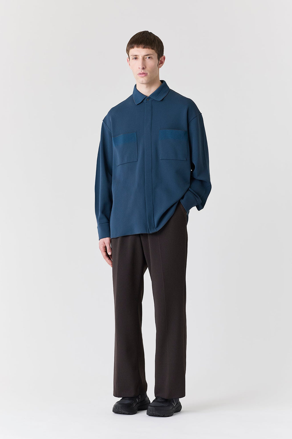 SOFT MILAN COVERED PLACKET SHIRT