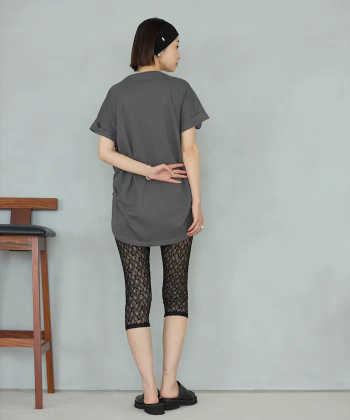 Organic Cotton Shirring Logo T-Shirt